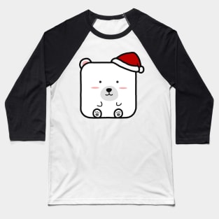 Funny Square Bear Christmas Baseball T-Shirt